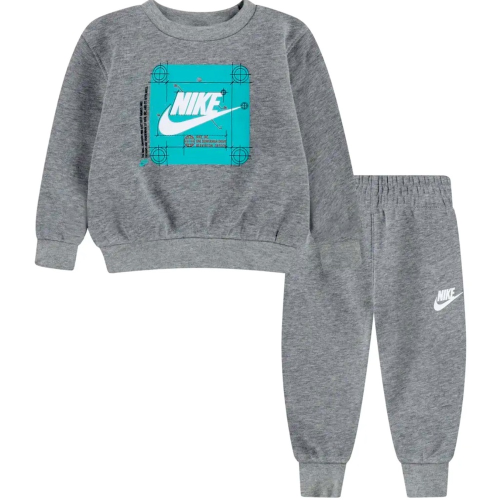 Nike Baby Sweat Set Pullover Sweatshirt Sweatpant Jogger Two-Piece Set